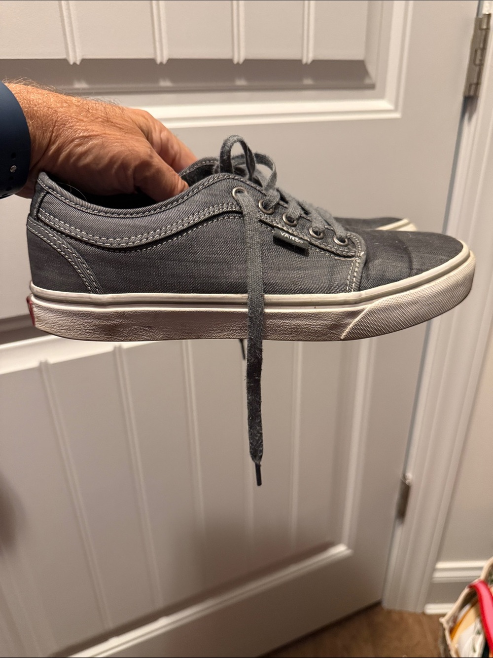 Vans Charcoal Gray Low-Top Canvas Sneakers